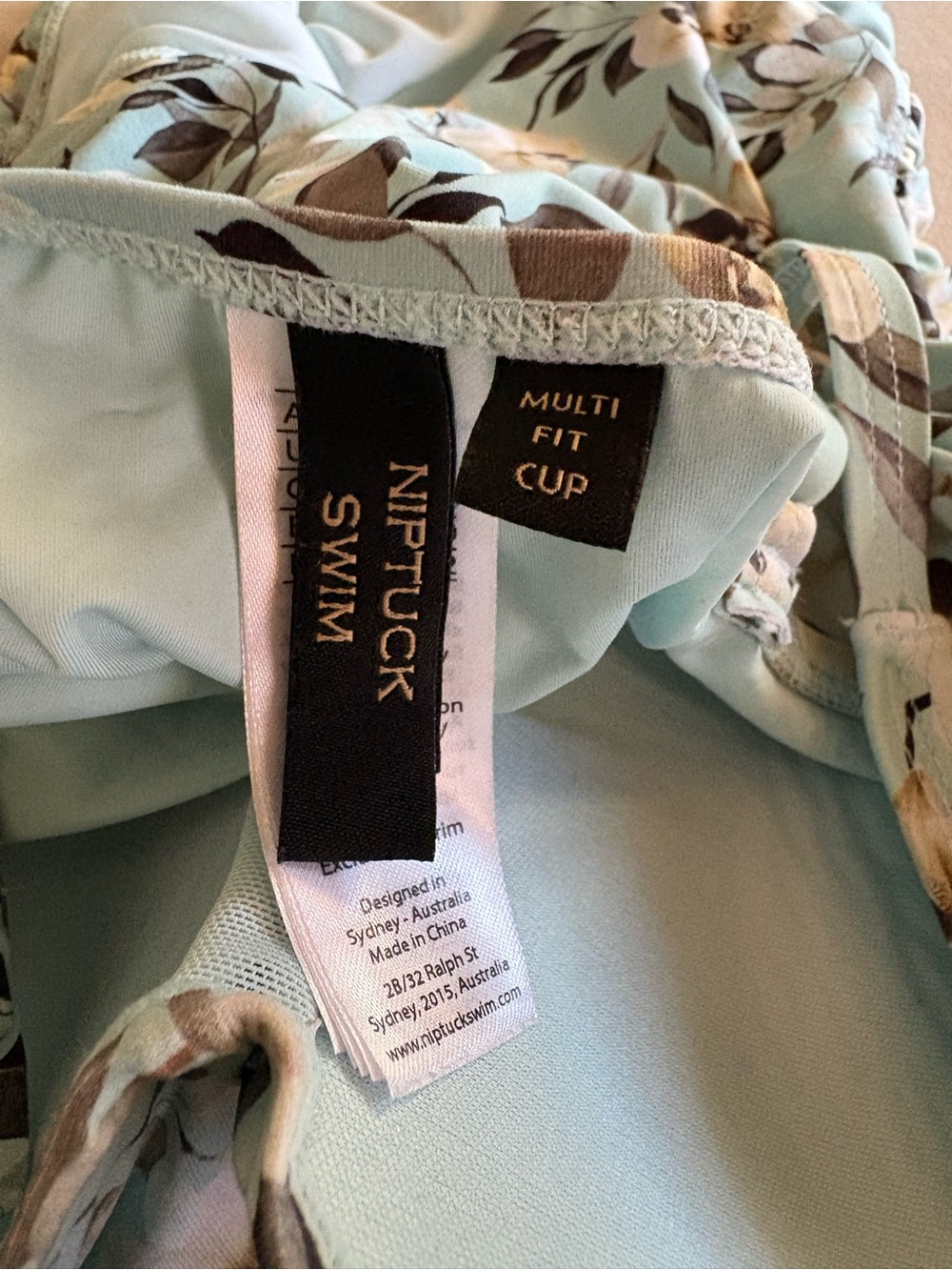 Niptuck Floral Tankini Swimsuit Top Size 10 - Picture 6 of 6
